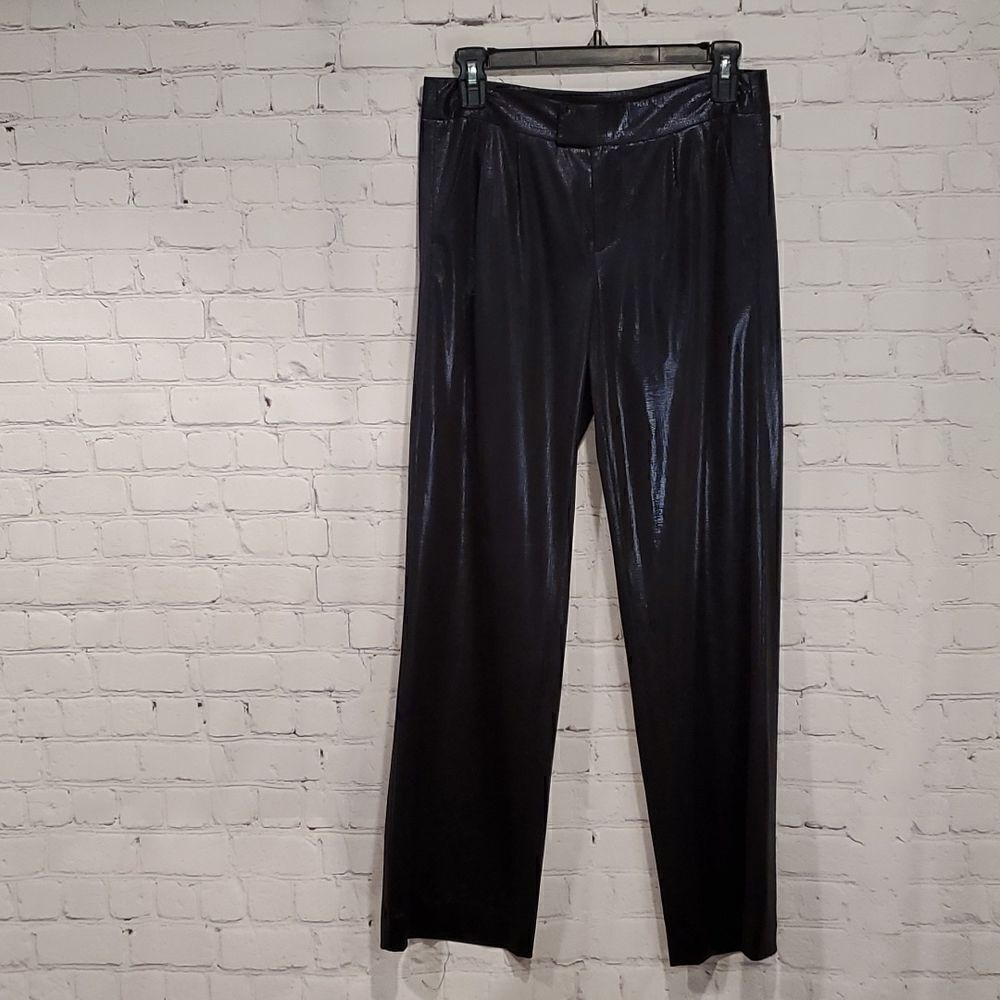 Gryphon New York black foil trouser pants